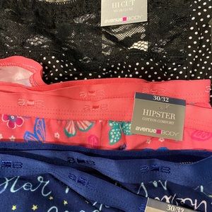 Set of 3 NWT Avenue Panties 2 30-32 1 26-28